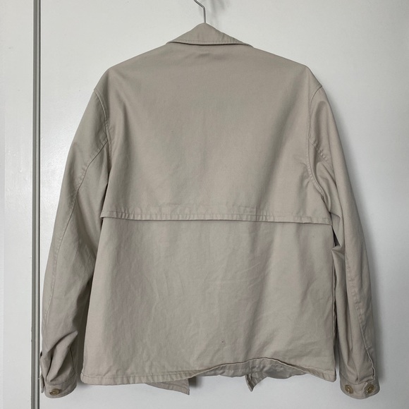 ASOS Design Beige Zip-Up Jacket Medium - New - Picture 8 of 12